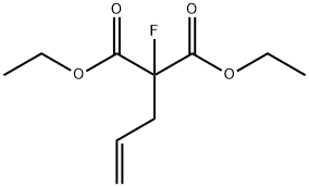 Propanedioic acid, 2-fluoro-2-(2-propen-1-yl)-, 1,3-diethyl ester Structure