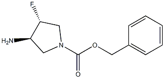 benzyl (3R,4R)-3-amino-4-fluoropyrrolidine-1-carboxylate Structure