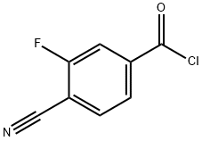 4-Cyano-3-fluorobenzoyl chloride Structure