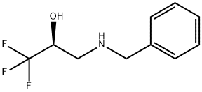 2-Propanol, 1,1,1-trifluoro-3-[(phenylmethyl)amino]-, (2S)- 化学構造式