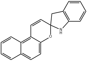 Spiro[2H-indole-2,3'-[3H]naphtho[2,1-b]pyran], 1,3-dihydro- Structure