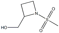 (1-methanesulfonylazetidin-2-yl)methanol Struktur