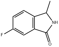 6-Fluoro-3-methylisoindolin-1-one Struktur