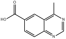 4-methylquinazoline-6-carboxylic acid 化学構造式