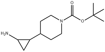 1-Piperidinecarboxylic acid, 4-(2-aminocyclopropyl)-, 1,1-dimethylethyl ester|4-(2-氨基环丙基)哌啶-1-甲酸叔丁酯