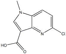 5-chloro-1-methyl-1H-pyrrolo[3,2-b]pyridine-3-carboxylic acid Struktur
