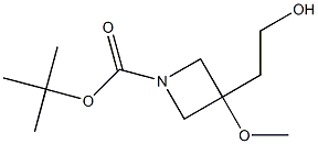 tert-butyl 3-(2-hydroxyethyl)-3-methoxyazetidine-1-carboxylate 结构式