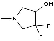 4,4-difluoro-1-methylpyrrolidin-3-ol Struktur