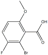 2-溴-3-氟-6-甲氧基苯甲酸 结构式