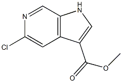methyl 5-chloro-1H-pyrrolo[2,3-c]pyridine-3-carboxylate Struktur