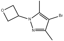 4-BROMO-3,5-DIMETHYL-1-(OXETAN-3-YL)-1H-PYRAZOLE,1783961-40-9,结构式