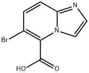 6-溴咪唑并[1,2-A]吡啶-5-羧酸, 1784326-15-3, 结构式