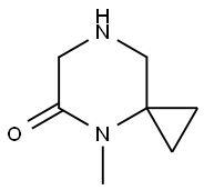 4-甲基-4,7-二氮杂螺[2.5]辛-5-酮 结构式