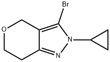 3-bromo-2-cyclopropyl-2,4,6,7-tetrahydropyrano[4,3-c]pyrazole Structure