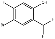 5-Bromo-4-fluoro-2-hydroxybenzodifluoride Structure