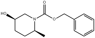 benzyl (2S,5R)-5-hydroxy-2-methylpiperidine-1-carboxylate Struktur