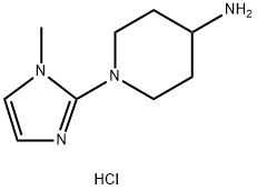 1-(1-甲基-1H-咪唑-2-基)哌啶-4-胺二盐酸,1790137-35-7,结构式
