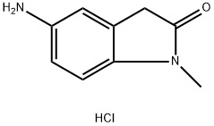 5-amino-1-methyl-2,3-dihydro-1H-indol-2-one hydrochloride Structure