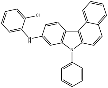 N-(2-氯苯基)-7-苯基-7H-苯并咔唑-9-胺,1800022-01-8,结构式