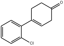 3-Cyclohexen-1-one, 4-(2-chlorophenyl)- Struktur