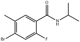 4-Bromo-2-fluoro-N-isopropyl-5-methylbenzamide Structure