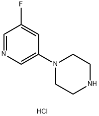 1-(5-fluoropyridin-3-yl)piperazine dihydrochloride Structure