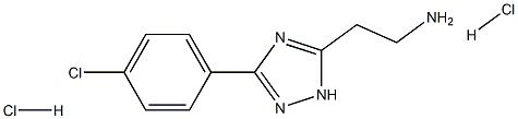 2-[3-(4-chlorophenyl)-1H-1,2,4-triazol-5-yl]ethan-1-amine dihydrochloride Struktur