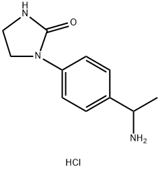 1-[4-(1-氨基乙基)苯基]咪唑烷-2-酮盐酸,1803582-48-0,结构式