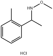 methoxy[1-(2-methylphenyl)ethyl]amine hydrochloride Structure