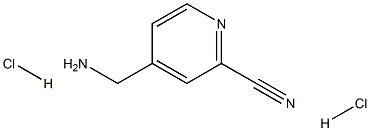 4-(aminomethyl)pyridine-2-carbonitrile dihydrochloride Struktur