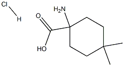 1-amino-4,4-dimethylcyclohexane-1-carboxylic acid hydrochloride Structure