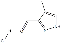 4-甲基-1H-吡唑-3-甲醛(盐酸盐), 1803604-90-1, 结构式