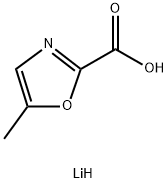 5-甲基-1,3-唑-2-羧酸(锂) 结构式