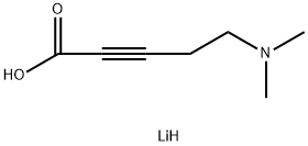 锂(1+) 离子 5-(二甲氨基)戊-2-炔酯 结构式