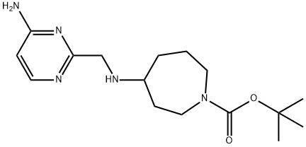 tert-butyl 4-{[(4-aminopyrimidin-2-yl)methyl]amino}azepane-1-carboxylate Structure