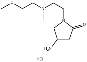 4-amino-1-{2-[(2-methoxyethyl)(methyl)amino]ethyl}pyrrolidin-2-one dihydrochloride Structure