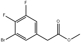 Methyl 3-bromo-4,5-difluorophenylacetate Struktur