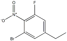 1-bromo-5-ethyl-3-fluoro-2-nitrobenzene Struktur
