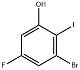 3-Bromo-5-fluoro-2-iodophenol Struktur