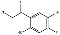 5'-Bromo-4'-fluoro-2'-hydroxyphenacyl chloride Structure