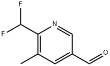 6-(Difluoromethyl)-5-methylpyridine-3-carbaldehyde,1805332-39-1,结构式