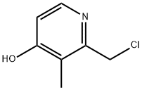 2-(chloromethyl)-3-methylpyridin-4-ol 化学構造式