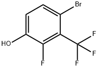 6-Bromo-2-fluoro-3-hydroxybenzotrifluoride 结构式