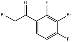 3-Bromo-2,4-difluorophenacyl bromide 结构式