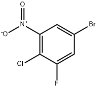 5-溴-2-氯-1-氟-3-硝基苯 结构式