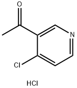 1-(4-CHLOROPYRIDIN-3-YL)ETHANONE HCl 化学構造式