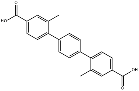 2,2''-dimethyl-[1,1':4',1''-terphenyl]-4,4''-dicarboxylic acid Structure