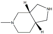 (3aS,7aR)-5-methyloctahydro-1H-pyrrolo[3,4-c]pyridine 化学構造式