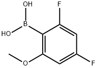 (2,4-Difluoro-6-methoxyphenyl)boronic acid, 1808997-86-5, 结构式