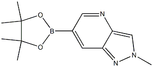 2-methyl-6-(tetramethyl-1,3,2-dioxaborolan-2-yl)-2H-pyrazolo[4,3-b]pyridine 化学構造式